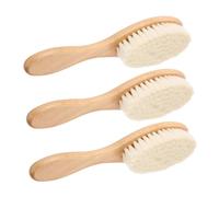 DIYEAH 3 pezzi Spazzola con Setole Morbide per Massaggio Al Capelluto Strumento per La Del Capello Neonatale e Comfort per Infanti
