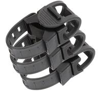 DIYEAH 3 Pezzi Supporto per Torcia da Bici Rotabile in Gomma Nero | Facile da Montare, Assorbimento Urti, Resta Stabile sui Dossi, per Mountain Bike e Uscite Notturne