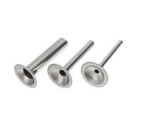 DIYEAH 3 pezzi Tubi Insaccatrice in Acciaio Inossidabile per Macchina Insaccare Salsicce Kit Riempimento Sicuro e Resistente per Cucina Compatibile con Tritacarne Manuale ed Elettrico
