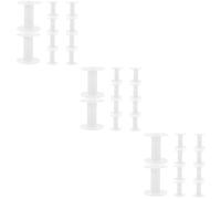 DIYEAH 3 Set Bobina Aghi Industriale Avvolgimento Filettato Attrezzo Tappo Tenuto Mano Bobine da Ricamo Chiaro Tagliacuci Elettrico Squartatore ASSE Automatico Palmare Plastica 10 Pezzi*3
