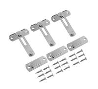 DIYEAH 3 set Chiusura Porta Sicurezza Acciaio Inossidabile da Chiavistelli Flip Latch per Porte e Finestre Antintrusione Resistente e Duraturo Facile Installazione per Maggiore Sicurezza