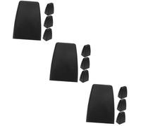 DIYEAH 3 Set Clip per Schermo da Scrivania Morsetto da Scrivania per Protezione Starnuti Schermo Divisorio della Scrivania Divisori per Cassetti Filtro Lega di Alluminio Black 4 Pezzi * 3