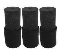 DIYEAH 3 Set di Inserti in Spugna Elastica per girabicchieri - Sostituzione in Schiuma per girabicchieri - Si Adatta a Tubi in PVC da 9/16 Pollici - Inserto in Schiuma Nera per Lavorazione di
