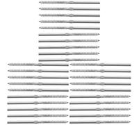 DIYEAH 3 Set Filettate Per Railing Acciaio Inossidabile Filettatura Per Sistemi Railing Con Cavo Impermeabili E Resistenti Alla Corrosione Per Ed 10 Pezzi*3