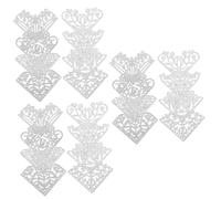 DIYEAH 3 Set Goffratura del Libro Strumenti per Il Taglio della Carta Mini Fustellatrice Cartoncino Decoupage Stencil Metallico Fustelle per Album Acciaio al Carbonio Silver 8 Pezzi*3