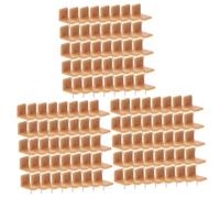 DIYEAH 3 Set Guide Per Cassetti Armadio Protettori Coperture Dei Piedi Della Sedia Il Cassetto Scivola Sedia Scivola Cursori Dei Pad Mobili Marrone Chiaro Plastica 40 Pezzi*3