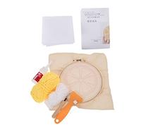 DIYEAH 3 Set Kit DIY Punch Needle per Sottobicchieri Materiale Completo per Ricamo Facile e Divertente per Principianti e Amatori Accessori per Creazione Sottobicchieri Embroidery