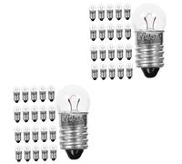 DIYEAH 3 Set Piccoli Bulbi Lampadine Minuscolo Lampadina Rotonda Sostituzione Sperimentare Mini Lampadina Per Esperimento Elettrico Rifornimenti Scolastici Spia Alluminio 50 Pezzi*3