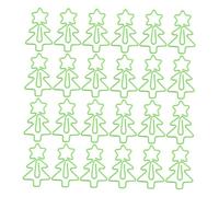 DIYEAH 30 Pezzi Graffette Albero Natale in Metallo Segnalibri e Fermacarte Decorativi per Ufficio e Scuola Clip Resistenti per Documenti e Progetti Festivi