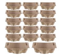 DIYEAH 30 Pezzi Portauova di Carta a Forma di Cuore per Festa degli Innamorati, Vassoi in Polpa di Carta Sostenibile con Coperchio, Organizer Riutilizzabile per Trasporto Sicuro