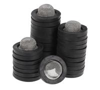 DIYEAH 30 Pezzi Rondelle in Gomma con Filtro in Acciaio per Tubo Giardino Guarnizioni O-Ring Resistenti con Rete Filtrante Antigoccia per Riparazione Rubinetti e Collegamenti Idraulici