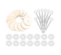 DIYEAH 30 Set di Giunti per Bambole in Legno, perni di Sicurezza, Scheletro | Materiali per la creazione di orsetti, kit di accessori per la creazione di bambole fai da , 1,8''