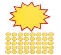 DIYEAH 300 cartelli per prezzi di negozio: etichette stampabili per prezzi di vendita e cartellini di marcatura - segnaletica decorativa a forma di scoppio - cartellini vuoti per vendita al dettaglio