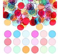 DIYEAH 300 Pezzi Fiches Rotonde B in go in Plastica per Conteggio, Gioco
