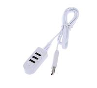 DIYEAH 3a Hub USB Porte Caricabatterie Cavo di Prolunga Convertitore Espansione Multi-porta Mini Compatto Trasporto Facile Desktop Notebook Applicazioni Bianco