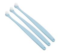 DIYEAH 3pezzi Spazzola Dentale per Cani e Gatti Set di Testina Rotonda e Setole Morbide per Igiene Orale Cani Piccole Gatti Cuccioli Domestic Animals