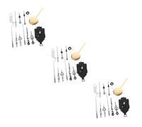 DIYEAH 3sets Meccanismo Mute per Riparazione e Sostituzione Kit Completo per Orologi da Movimento Swing Facile da Installare e Utilizzare per Creazioni Te