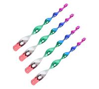 DIYEAH 4 Bastoncini Riflettenti Per Uccelli a Spirale 30 Cm, Barre Di Plastica Ecocompatibili Per Giardino e Frutteto, Repellente Non Dannoso Da Appendere Contro Parassiti Volatili