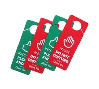 DIYEAH 4 Pezzi Cartelli Please Do Not Disturb e Welcome Please Knock e Privacy Facili Appendere per Uffici Lezioni Online e Riunioni Casa