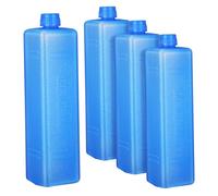 DIYEAH 4 Pezzi Contenitore Ghiaccio Azzurro in PE per Catena del Freddo Rapido Abbassamento Temperatura e Opzioni Flessibili di Combinazione, per Trasporto Commerciale e Logistica a