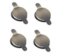 DIYEAH 4 Pezzi Copertura Spioncino Rame per Protezione Privacy Sicurezza per Porte Residenziali e Commerciali Materiale con Visione Chiara e Protezione da Spiate