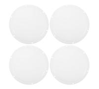 DIYEAH 4 pezzi di copertura per plafoniera a LED, protezione piatta per lampadina, copertura rotonda in plastica per lampada, accessori per bagni, cucine, faretti