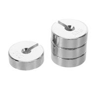 DIYEAH 4 Pezzi Disco di Peso Scanalato Fisica 50g in Ferro per Esperimenti | Marcature Laser Chiare, Compatibilità, Misurazione Precisa, per Dimostrazioni Scolastiche e Scuole Superiori