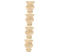 DIYEAH 4 Pezzi Gambe Dei Mobili Gambe Sostituzione Gamba Gamba Del Mobile Piede Moderno Piedini Per Mobili Vita Forma Piede Dell'armadietto Piedi Del Mobile Piedi Di Divano Di Legno Cachi