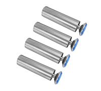DIYEAH 4 Pezzi Gambe per Mobili Acciaio Inox Regolabili Piedini Scivolo e Resistenti Alla Corrosione Adatti per e Armadi con Design Ergonomico e Altezza Personalizzabile