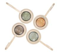 DIYEAH 4 pezzi Ganci Adesivi da Parete Senza Foratura per Bagno e Cucina Portasciugamani e Appendini Multiuso con Design Elegante Pietra Fissaggio Forte e Resistente per Organizzazione