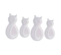 DIYEAH 4 pezzi Ganci Adesivi Forma di Coda di Gatto Cartoon Appendini da Parete Autoadesivi per Cucina Bagno e Camera Organizzatori Decorativi Resistenti per Cappelli e Sciarpe