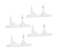 DIYEAH 4 Pezzi Gancio Porta Lavatrice in Plastica Bianco, Accessorio di Ricambio Superficie Liscia per Lavatrice Piccola, Chiusura Stabile per Uso Domestico
