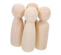 DIYEAH 4 Pezzi Legno Grezzo per Fai da Te Figure Persone per Pittura e Attività Creative Stimola La Creatività e La Cooperazione tra Piccoli