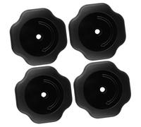 DIYEAH 4 Pezzi Manopole Antideflagranti per 19Mm in ABS Impugnature per Coperchi Accessori Compatibili per Pentole e Vaporiera Facili da Installare e Resistenti