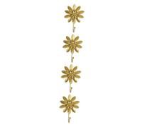 DIYEAH 4 Pezzi Mini Gancio Fiore Ganci Da Parete Decorativi Cappotto Parete Ganci Decorativi Arredamento Per La Casa Gancio Decorazione Murale Floreale Da D'oro Ferro Da Stiro