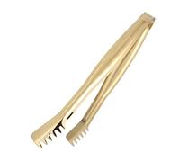 DIYEAH 4 pezzi Pinze da Cucina in Acciaio Resistente da Mini Pinze Servire Multifunzione per Ghiaccio Pane e Buffet Leggere e Resistenti per Casa Bar e Feste Colore Dorato