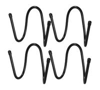 DIYEAH 4 pezzi Porta Mattarello in Metallo da Parete Organizer Cucina Salvaspazio con Fissaggio Senza Supporto Stabile per Mattarelli di Varie Dimensioni Ganci da Parete Multifunzionali