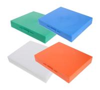 DIYEAH 4 Pezzi Porta Vetrini in Plastica per 100 Vetrini Standard Area Numerata, Portatile e Facile da Usare per Lezioni di Biologia e Ricerca Scientifica
