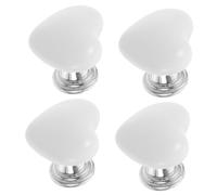 DIYEAH 4 pezzi Pulsante per Scarico Wc Forma Cuore da Accessori per Serbatoi Design Creativo Bagno