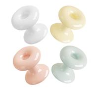 DIYEAH 4 Pezzi Pulsante Wc Forma di Spingitore per Scarico Igienico Adatto Unghie Lunghe Facile da Installare per Bagni Domestici e Pubblici