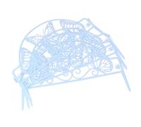 DIYEAH 4 pezzi Recinzione da Giardino in Plastica Bianca Decorativa Leggera e Portatile Ornamentale per Aiuole Esterne Stile Pastorale Facile da Installare e Personalizzabile