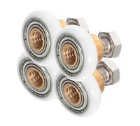 DIYEAH 4 pezzi Rulli Scorrevoli per Porta Doccia Ruote Ricambio in Nylon e Resistenti e Silenziose Supporto Robusto per Porte Scorrevoli in Vetro Bagno