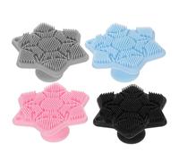 DIYEAH 4 Pezzi Spazzola la Pulizia Viso in Silicone, Mini Face Brush, Detergente e Scrub Esfoliante, per Ragazze e Uomini, per Viaggi e Trasferte di Lavoro