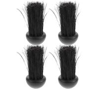DIYEAH 4 Pezzi Spazzola per Stufa Multiuso Manico, Pulizia Efficiente | Nylon e Plastica, Uso Portatile e Semplice, per Cucina e Stufa, Nero, per Vetro e Armadio