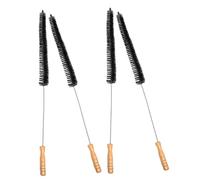DIYEAH 4 pezzi Spazzola Pulizia Asciugatrice e Lavatrice Pennello Flessibile con Setole Morbide per Tubo Ventilazione e Bobine Frigorifero Strumento Multifunzione per Pulizia Profonda