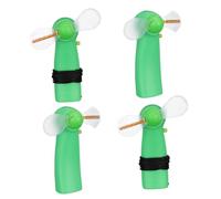 DIYEAH 4 Pezzi Ventilatore Portatile LED Mini Manuale Design Luminoso Automatico a 64 Pattern, Leggero e Facile da Trasportare per Ragazzo Ragazza, per Feste e Carnevali