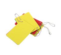 DIYEAH 4 Set Carte Arbitro Verdi in Polipropilene per Allenamento e Partite | Organizzazione Semplice, Colori Vivaci e Resistenti a Sbiadimento, Strappi e Usura, Custodia Portatile Inclusa
