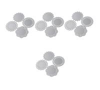 DIYEAH 4 Set Il Pizzo Muore Fustellato Fabbricazione Perforatore di Linguette Morire Macchina Fustellatrice Etichettatrice Taglierino Circolare Silver Acciaio al Carbonio 4 Pezzi * 4