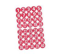 DIYEAH 40 pezzi Adesivi Numeri Autoadesivi Resistenti con Forte Adesività per Etichettatrice Decorazione Feste e Sigillatura Buste per Scatole Sacchetti e Scrapbook