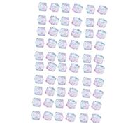 DIYEAH 400pezzi Perline Acriliche Poligonali Bicolore Trasparenti Per Creazioni Fai Te Accessori Per Gioielli Bracciali e Collane Blu e Rosa